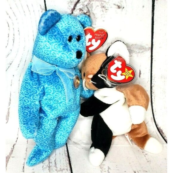 Beanie Babies TY Collection – Classy & Chip Vintage Stuffed Animal Bundle - Picture 4 of 11